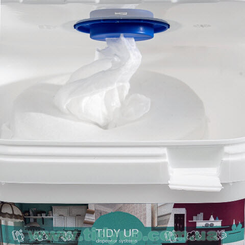 Серветки для прибирання Tidy up Set вологі універсальні (відро-дозатор + 3 пакета) 1600 серветок - Зображення 5